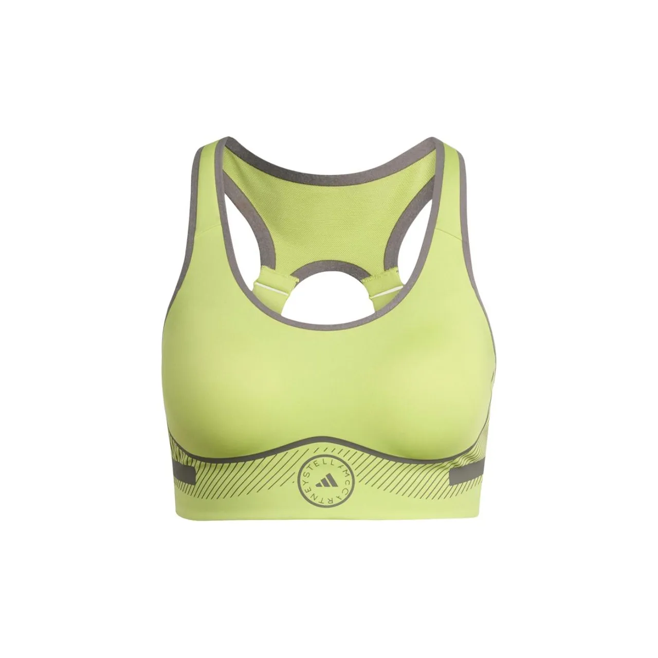 adidas clothing Неоновый зеленый Женские бюстгальтеры