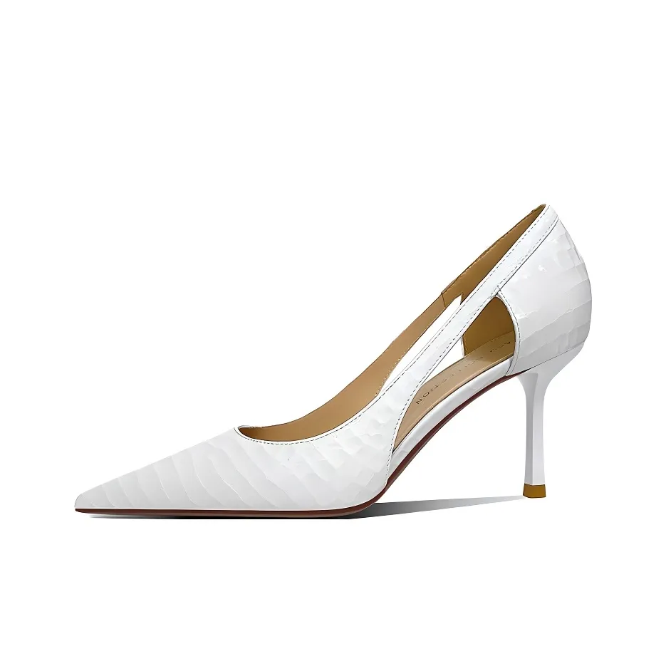 Lan Miao Узкий каблук Высокие каблуки Женские Белые