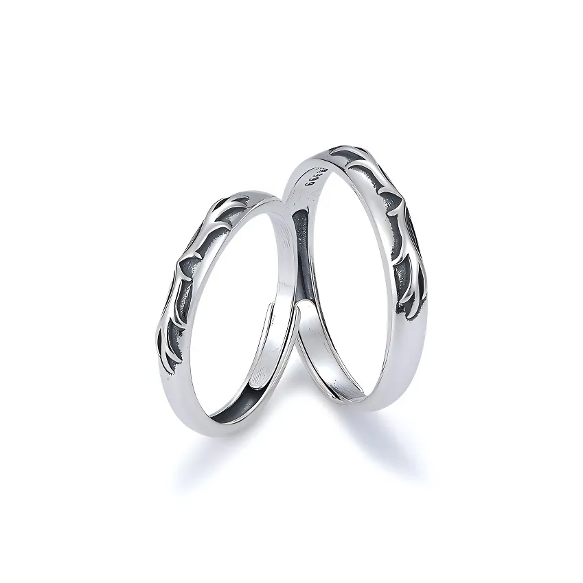 PUENTE 999 Fine Silver Couple Rings Unisex