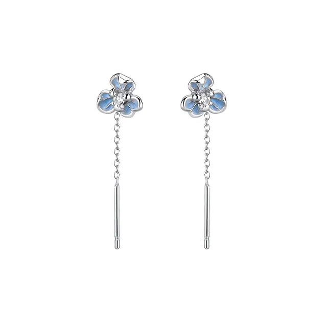 NVBBK 999 Fine Silver Drop Earrings Women's