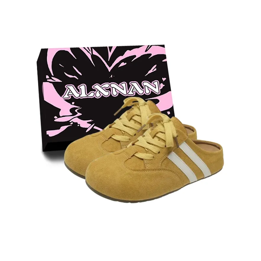 ALXNAN Антизапахивающие домашние тапочки для женщин коробка