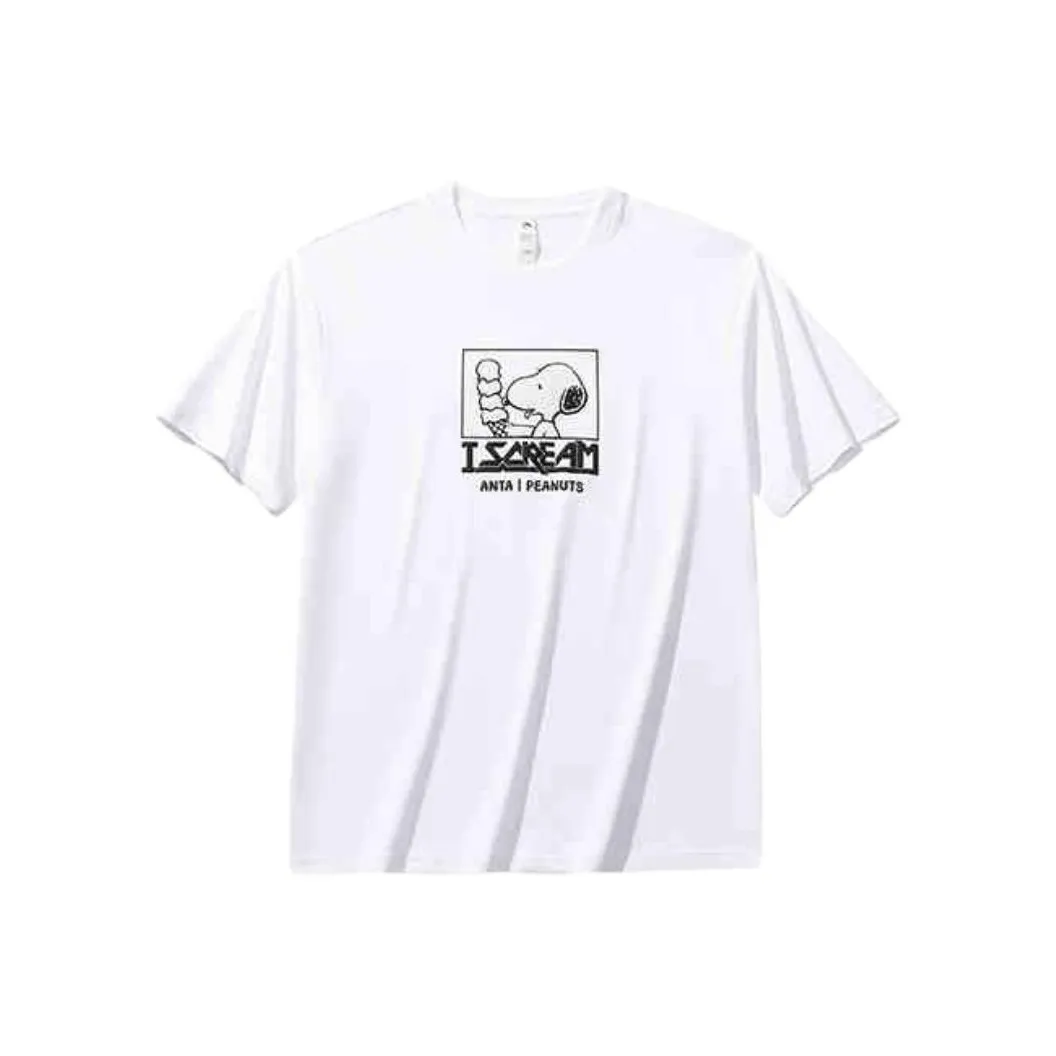CHAOJIANTA x SNOOPY T Shirt Men's Snowflake White
