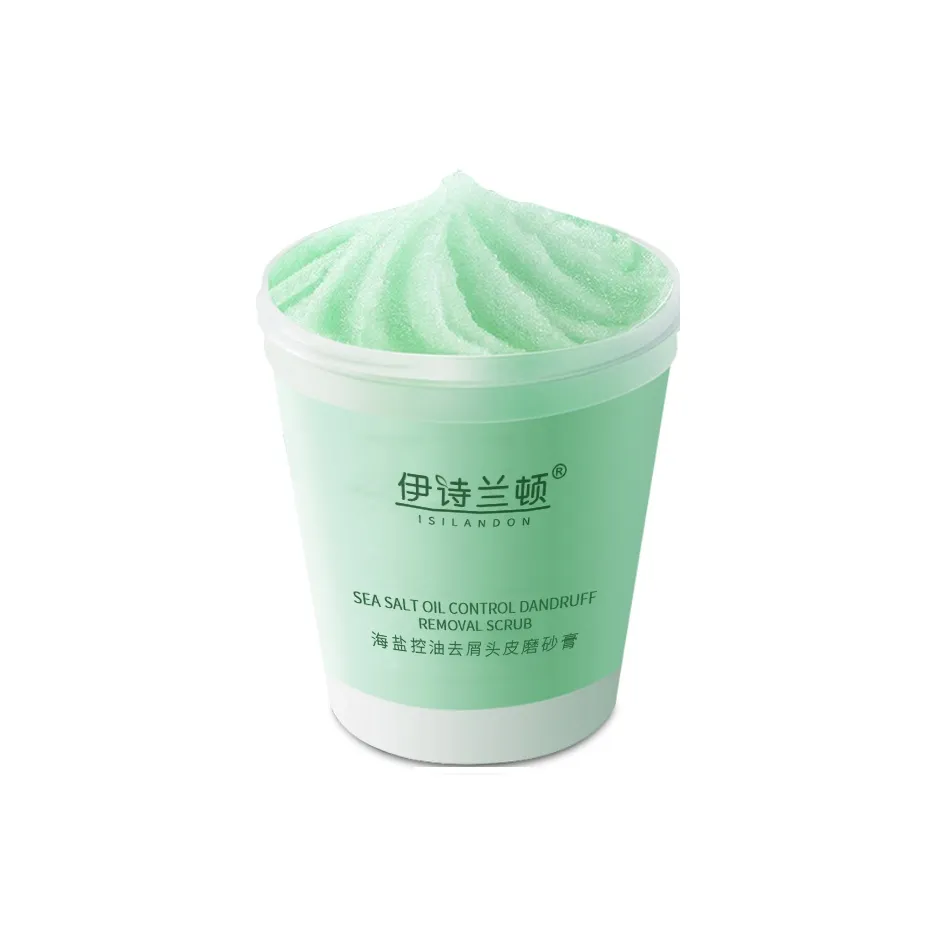 ISILANDON Морская соль Oil Control Лечение перхоти для кожи головы Шампунь Скраб Глубокая чистка 200г