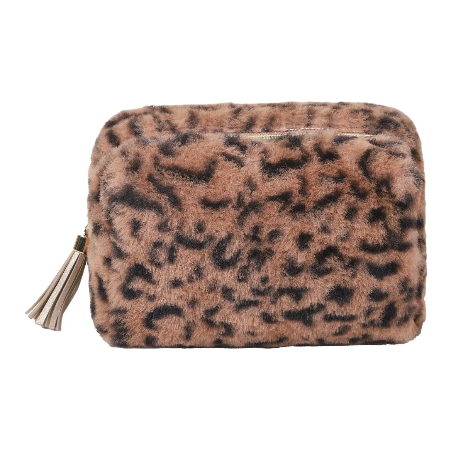 MILO BLISS Плюшевый Леопардовый принт Сумка-подушка Косметика Мешок для хранения Портативный