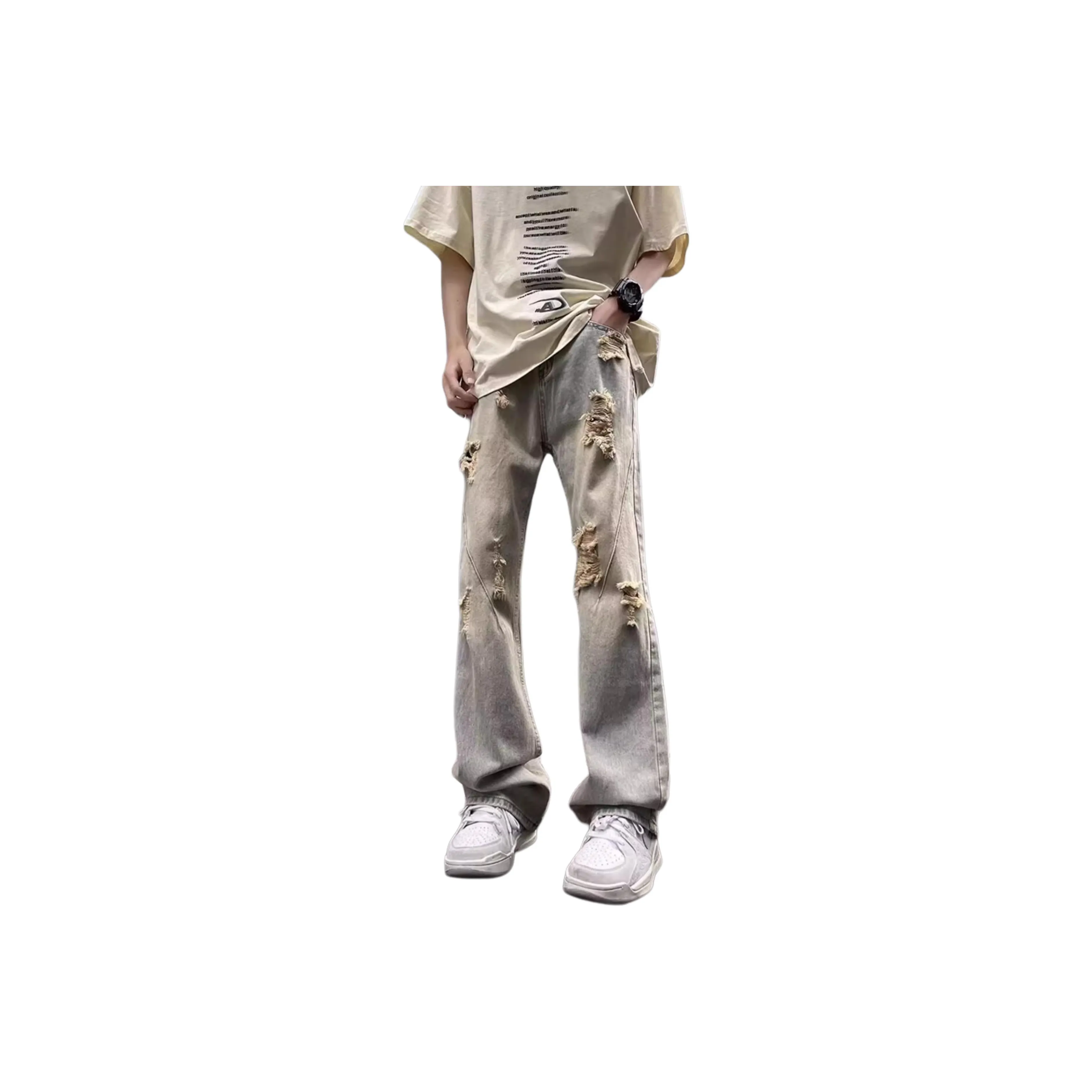 Menglaini Jeans Unisex