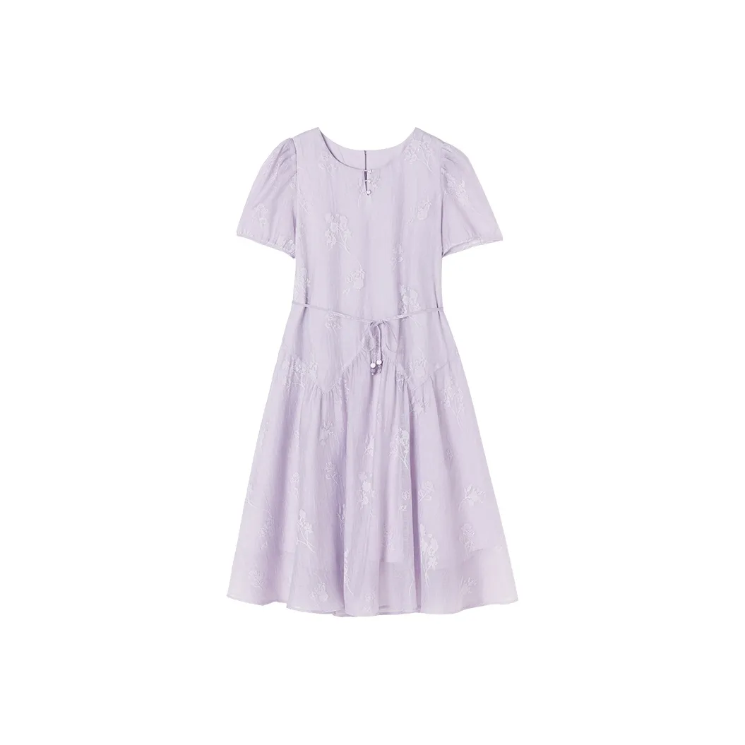 XIANGYING Короткое платье с короткими рукавами женское