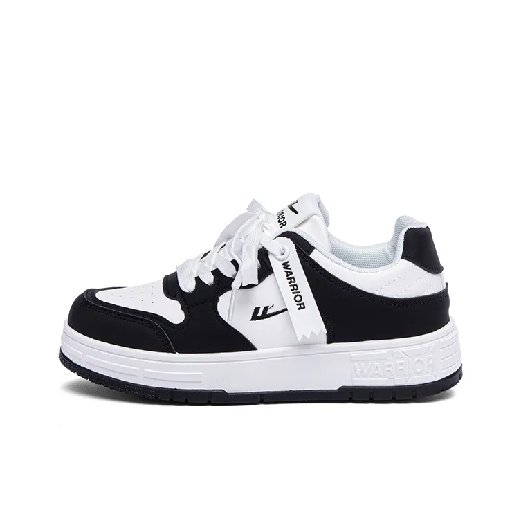 Warrior Аbrasion Resistant Lightweight And Breathable Низкие Кроссовки для Скейтбординга Унисекс Белый Черный