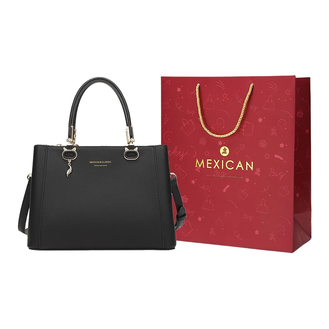 MEXICAN Полиуретан Сумка через плечо Сумка на одно плечо Стандартная Женская Абрикос Черный Экрю