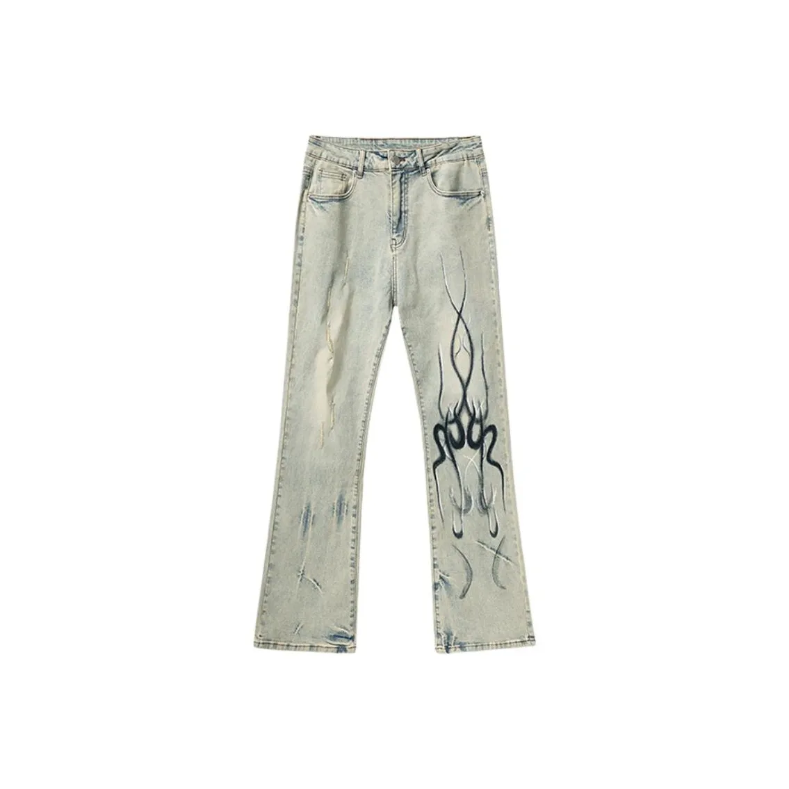 Белый медведь Грязно-желтые Женские Джинсы