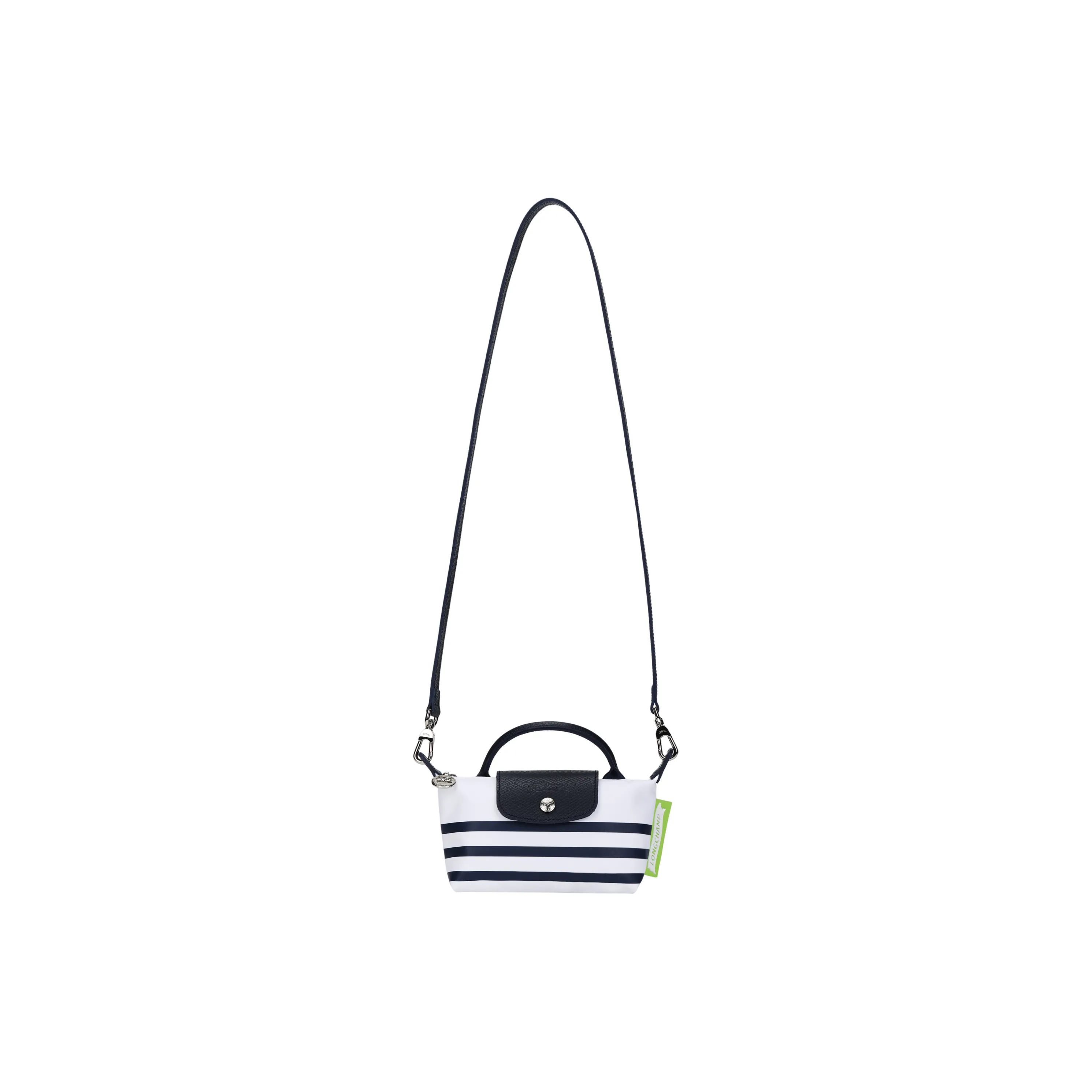 LONGCHAMP Le Pliage Canvas Bag, Dumpling Bag, Shoulder Bag, Crossbody Bag, Handbag Regular Women's Marine Blue & White