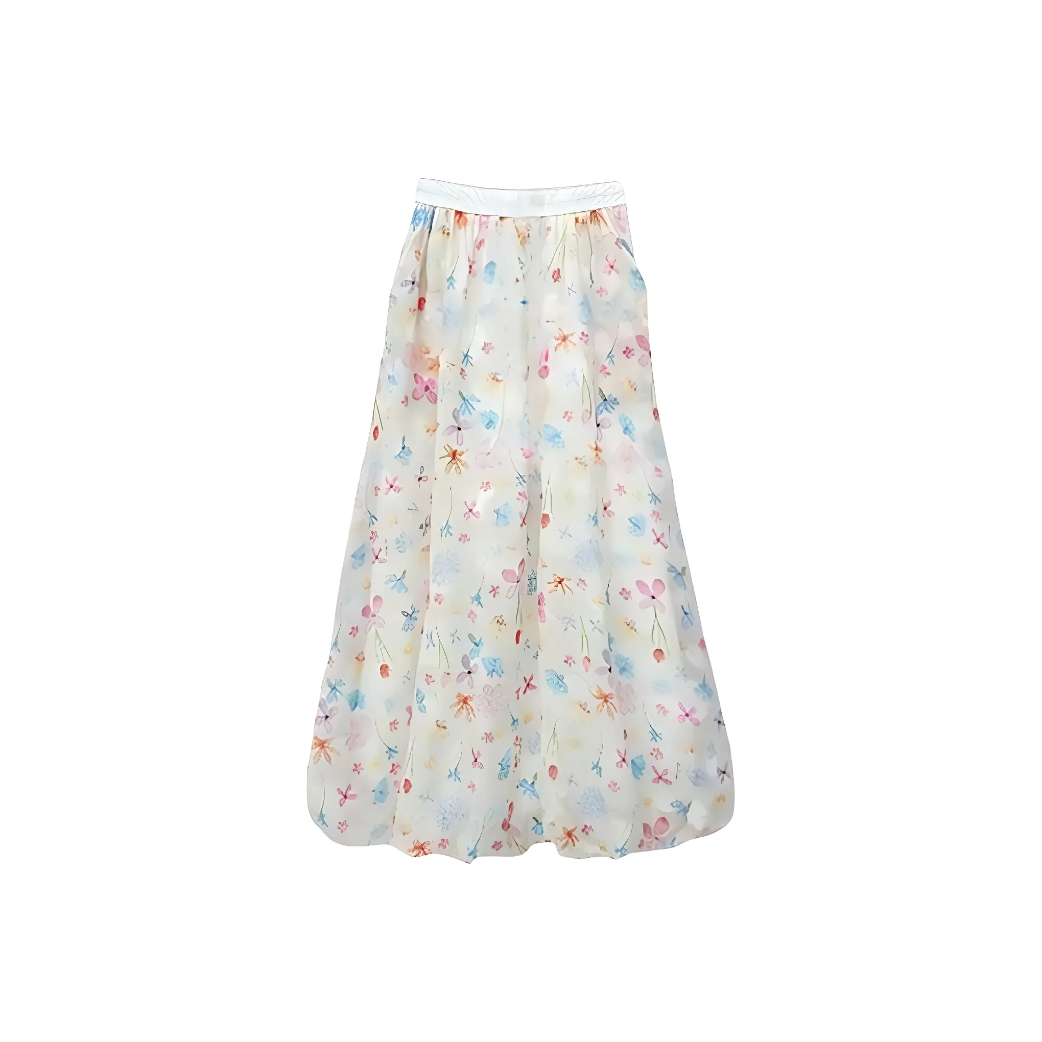 KKX Многоцветные Женские Повседневные Длинные Юбки