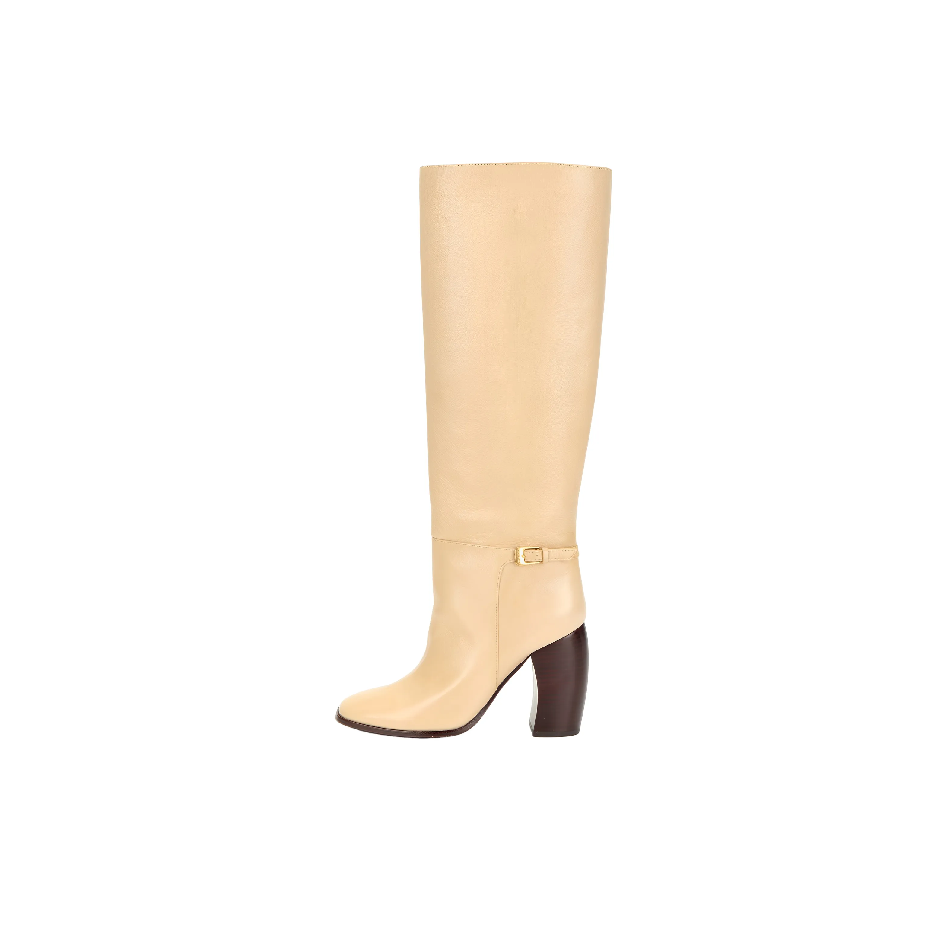 TORY BURCH Knee High Boots that 10cm Women's Beige Yellow