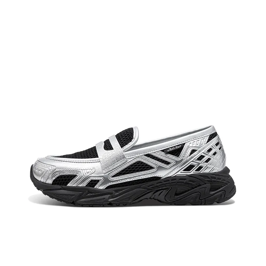 SZE Повседневные Лоферы для Коммутаций Амортизация Поддержка Дышащие Устойчивые к Слабыне Низ Унисекс Черный Серебряный