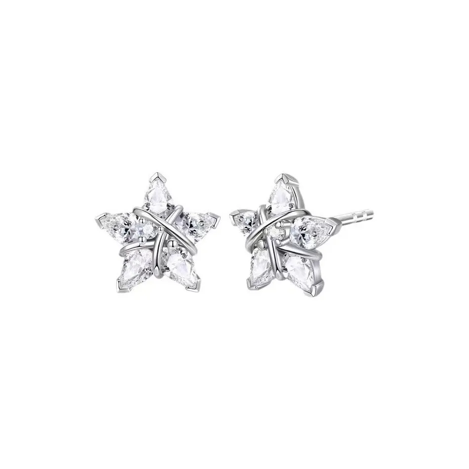 CARAT'S DIARY S925 Silver Stud Earrings Unisex