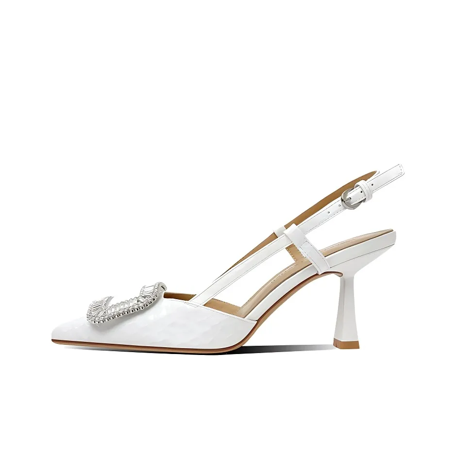 Lan Miao Узкий каблук Высокие каблуки Женские Белые
