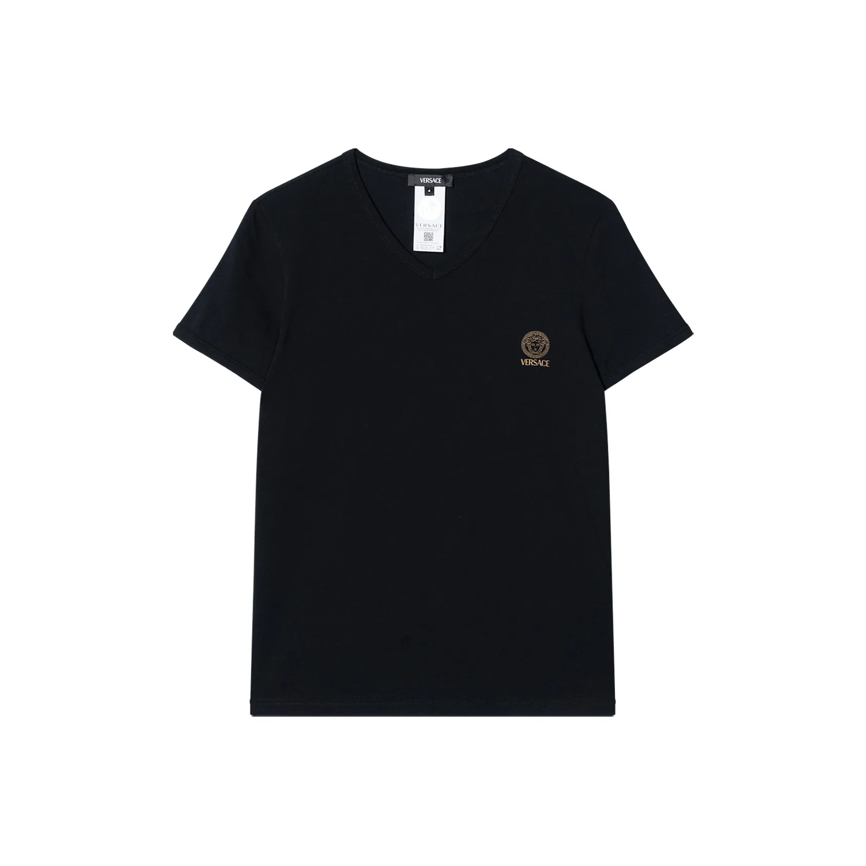 VERSACE Short Sleeved V Neck T Shirt