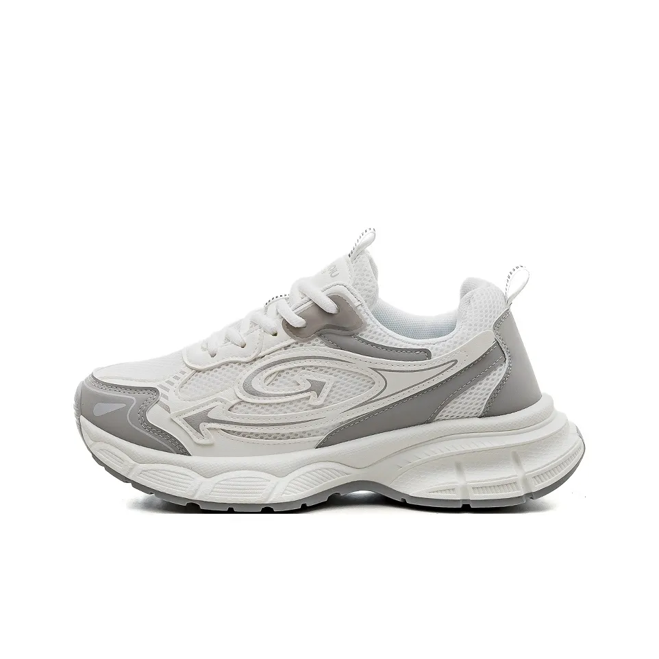 HUANQIU Амортизация Противоскользящий Увеличение Высоты Низкий Топ Повседневный Мужской Бежевый Серый