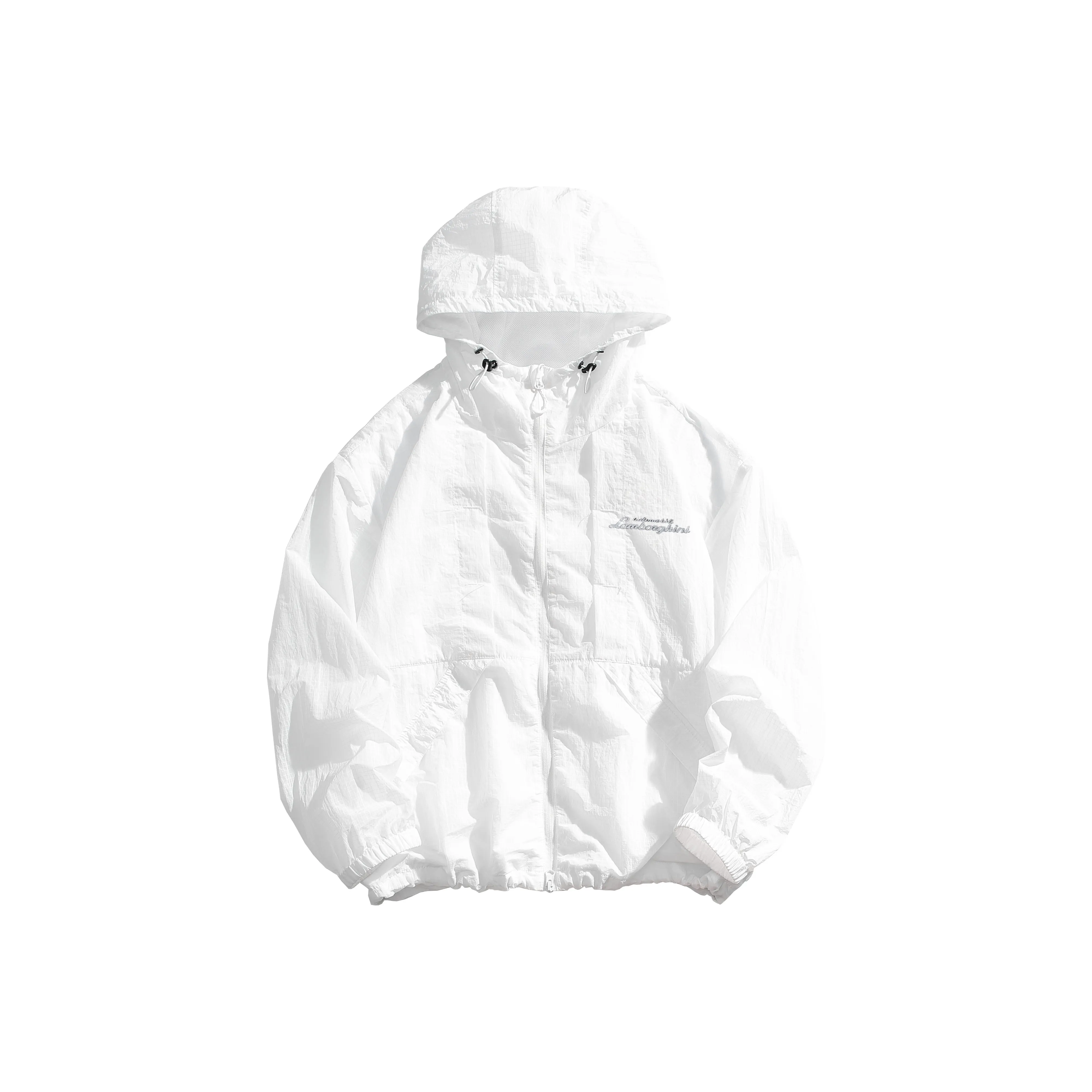 Automobili Lamborghini Sun Protection Clothing Unisex Ivory White