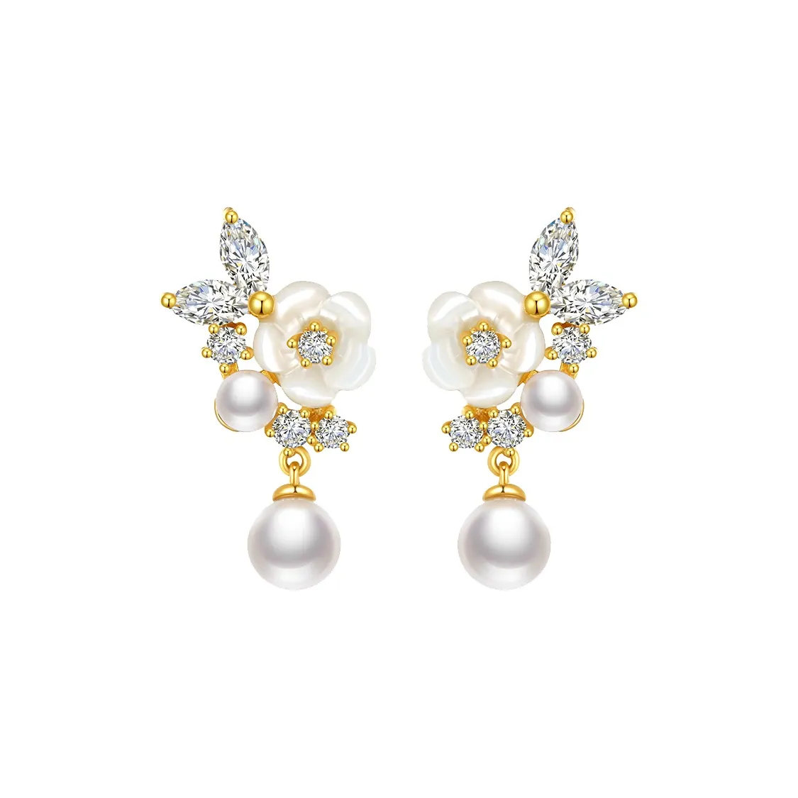 SHIAI Серьги из стерлингового серебра 925 пробы Женские