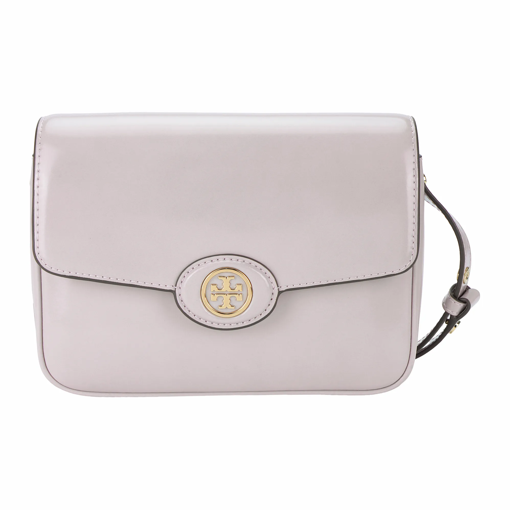 TORY BURCH Robinson Лакированная кожа Сумка через плечо Сумка на плечо Стандартная Женская Вишнево-розовая