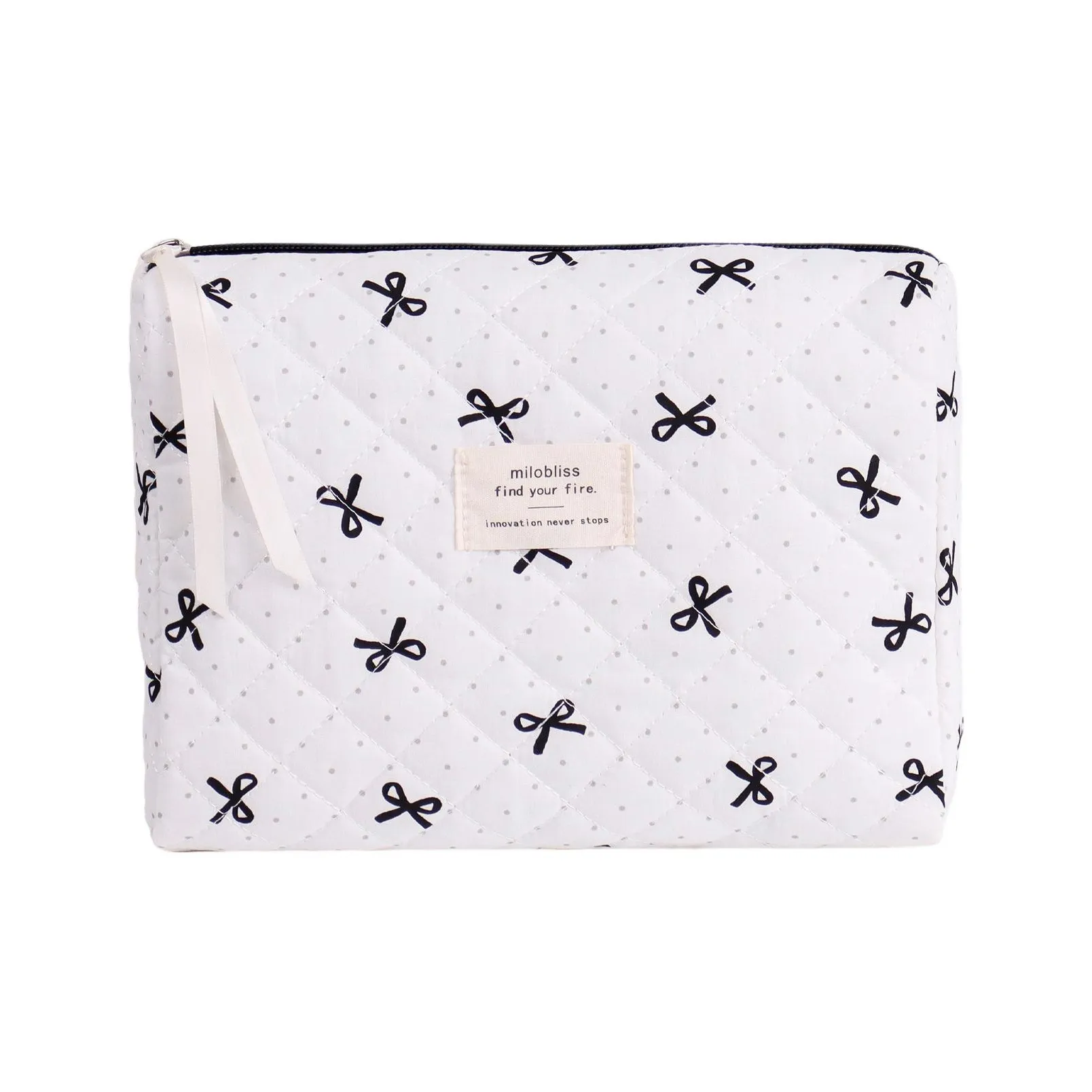 MILO BLISS Гороховый узор Бант Октагон Косметика Мешок для хранения Портативный