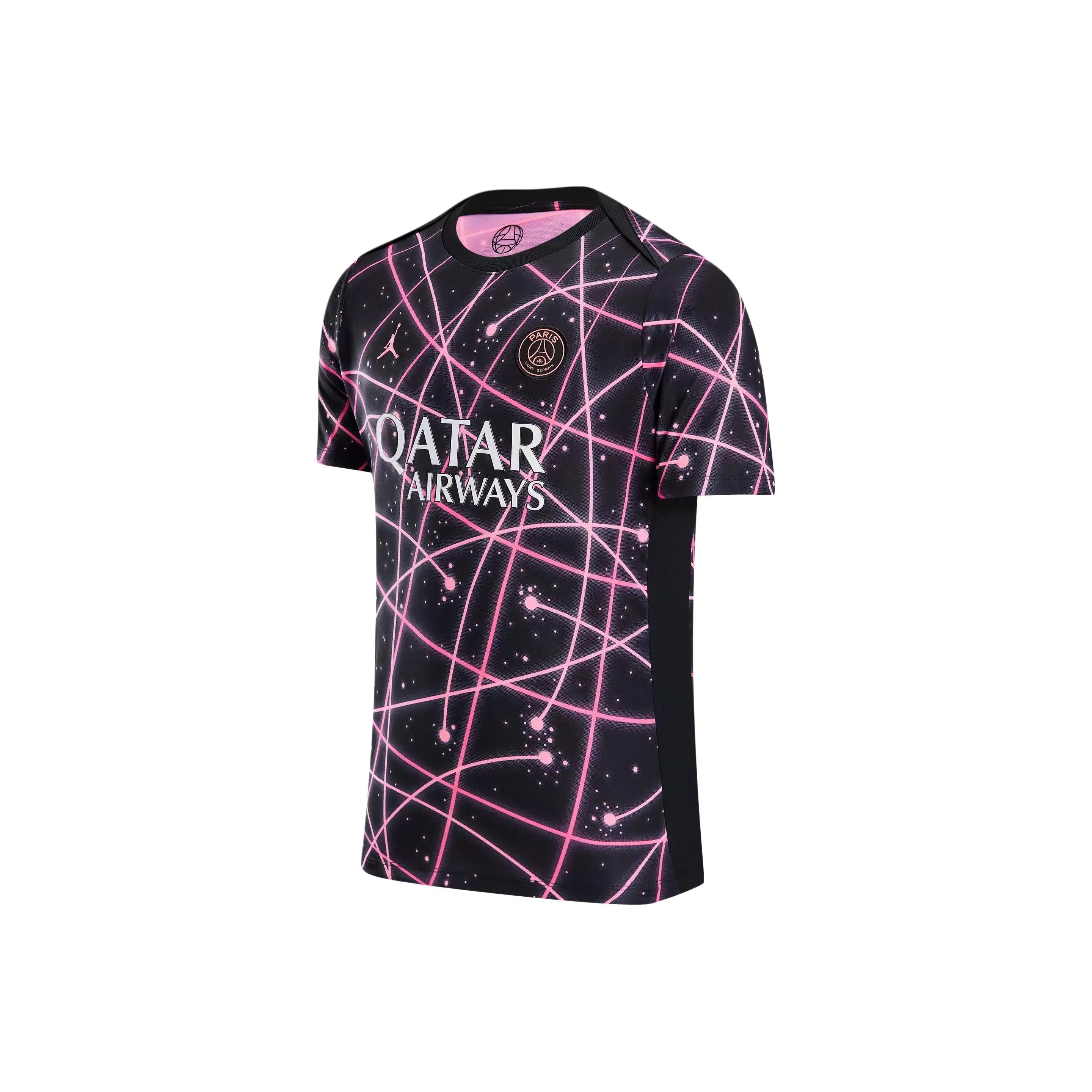 Jordan ACADEMY Paris Saint Germain Футбол Джерси Мужской Черный Sunset Красный Цифровой Розовый Sunset Красный