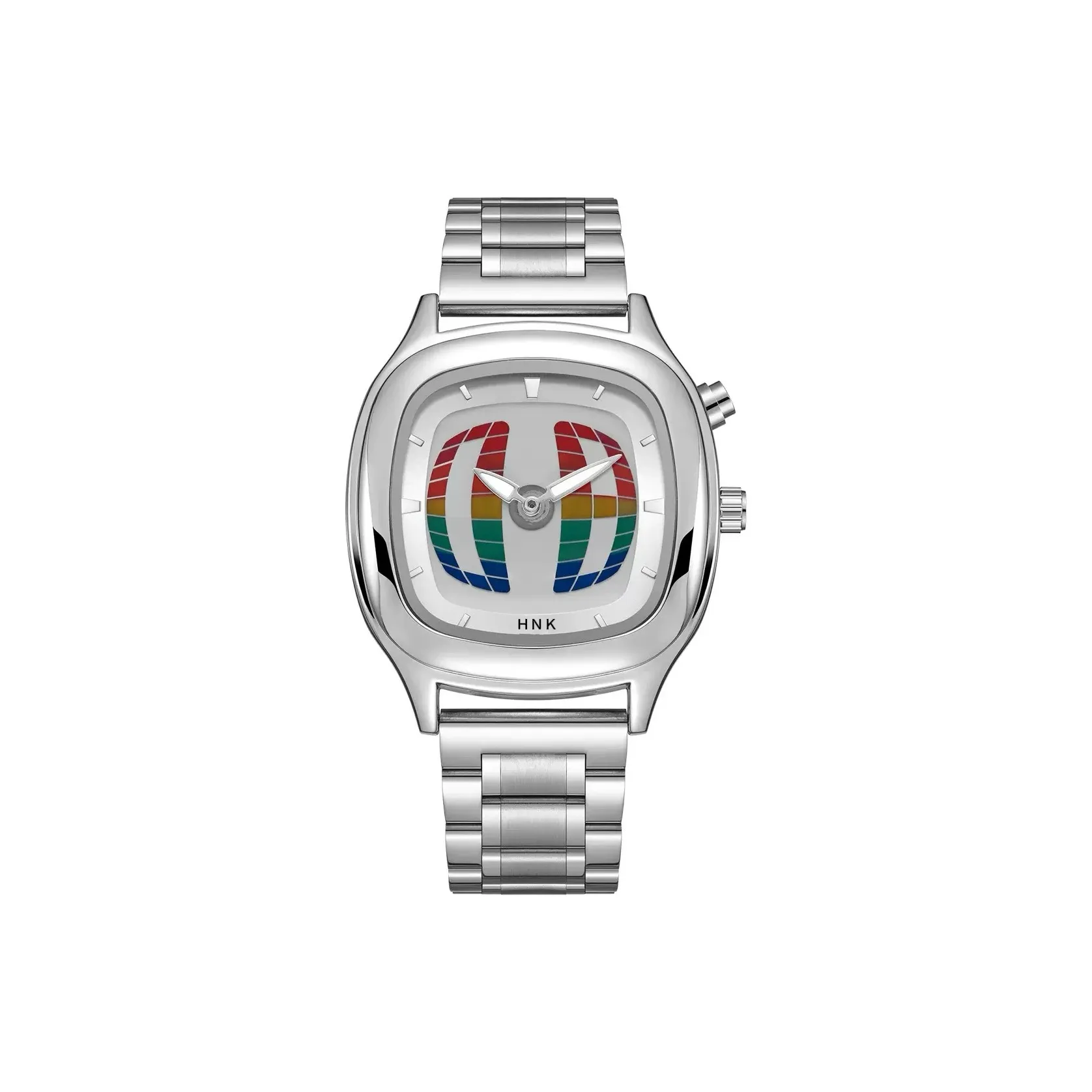 HNK Электронные + кварцевые часы Унисекс с белым циферблатом