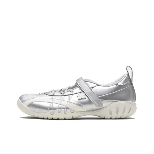 ANTA Sneakerverse Балетки Серебристо-белый Женские