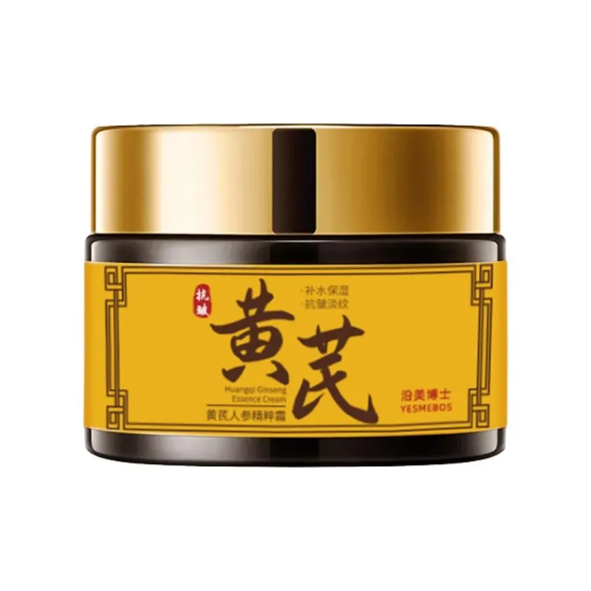 YESMEBOS Астрагал And Ginseng Essence Крем Укрепляющий Увлажняющий Восстанавливающий Сужающий Поры 50г бутылка