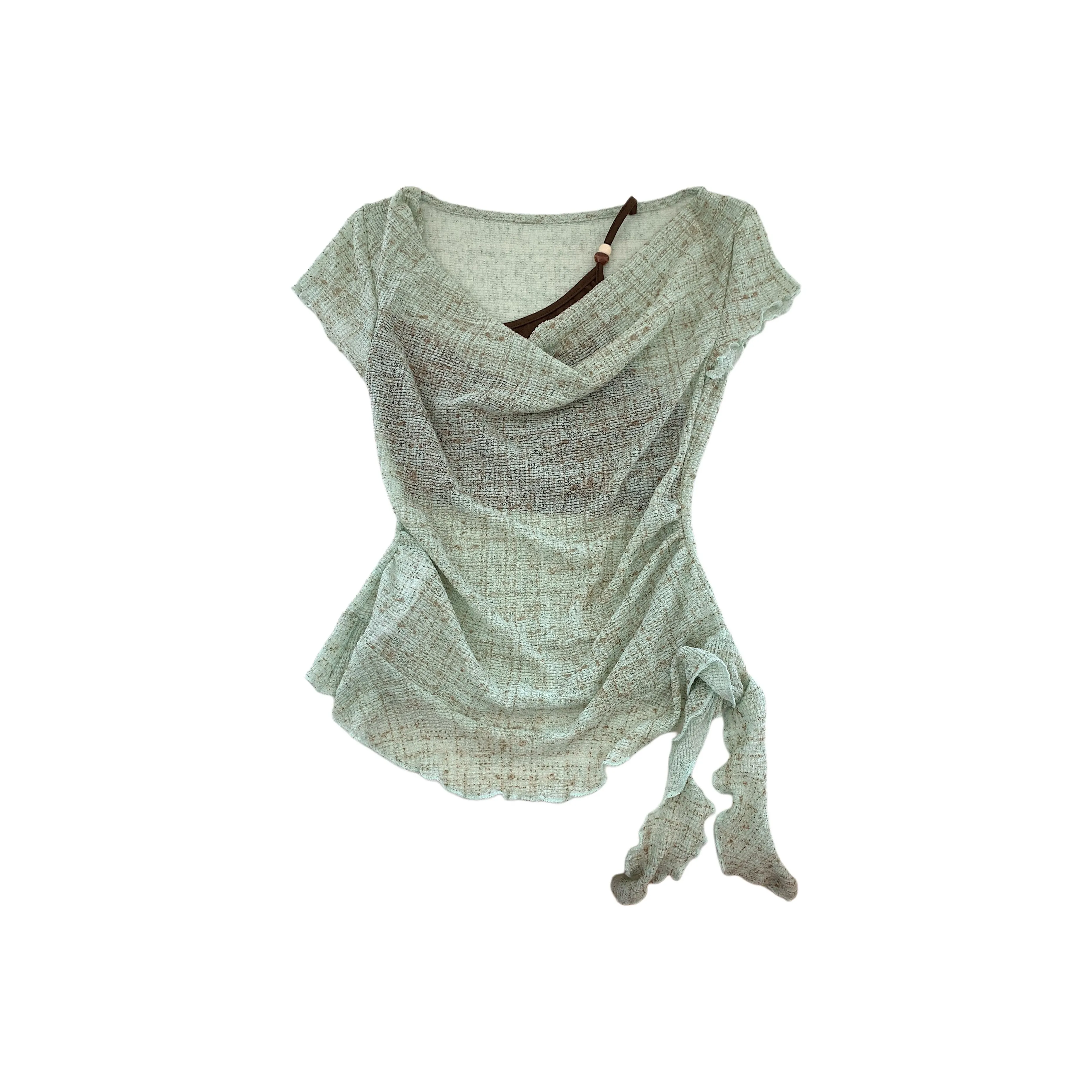 OUBO Зеленые Женские T-рубашки