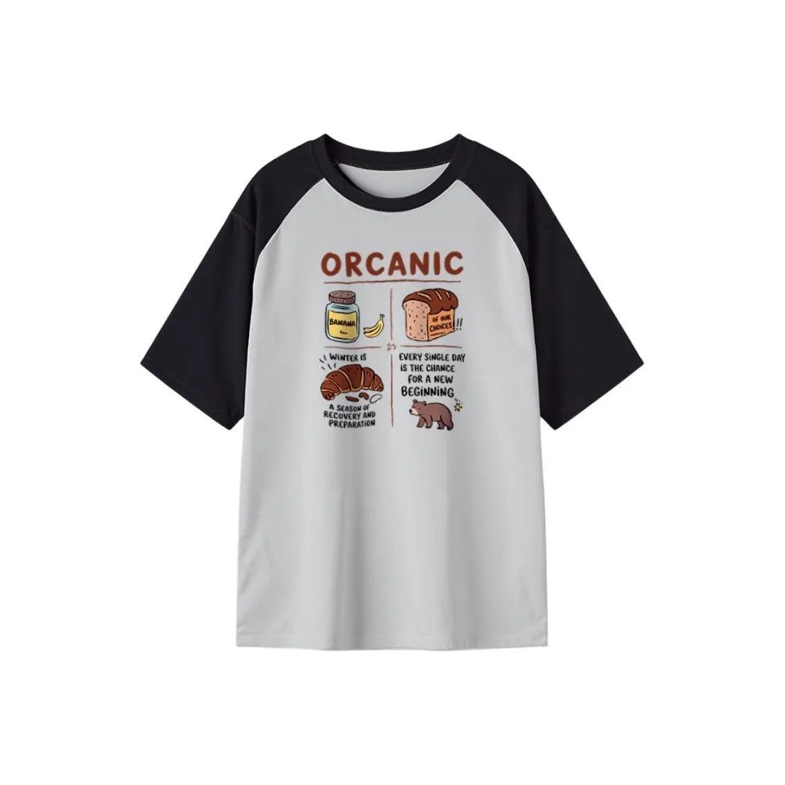 FAIRWHALE Raglan Sleeve T Shirt Women's