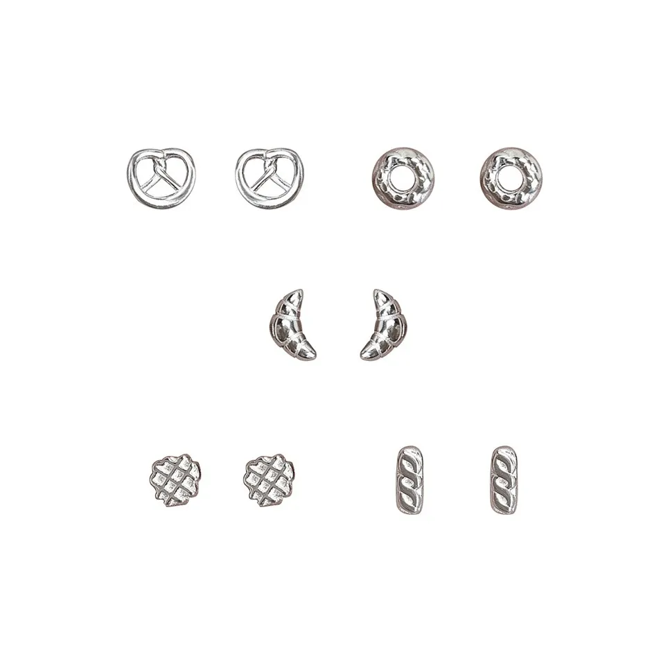 CARAT'S DIARY S925 Silver Stud Earrings Unisex