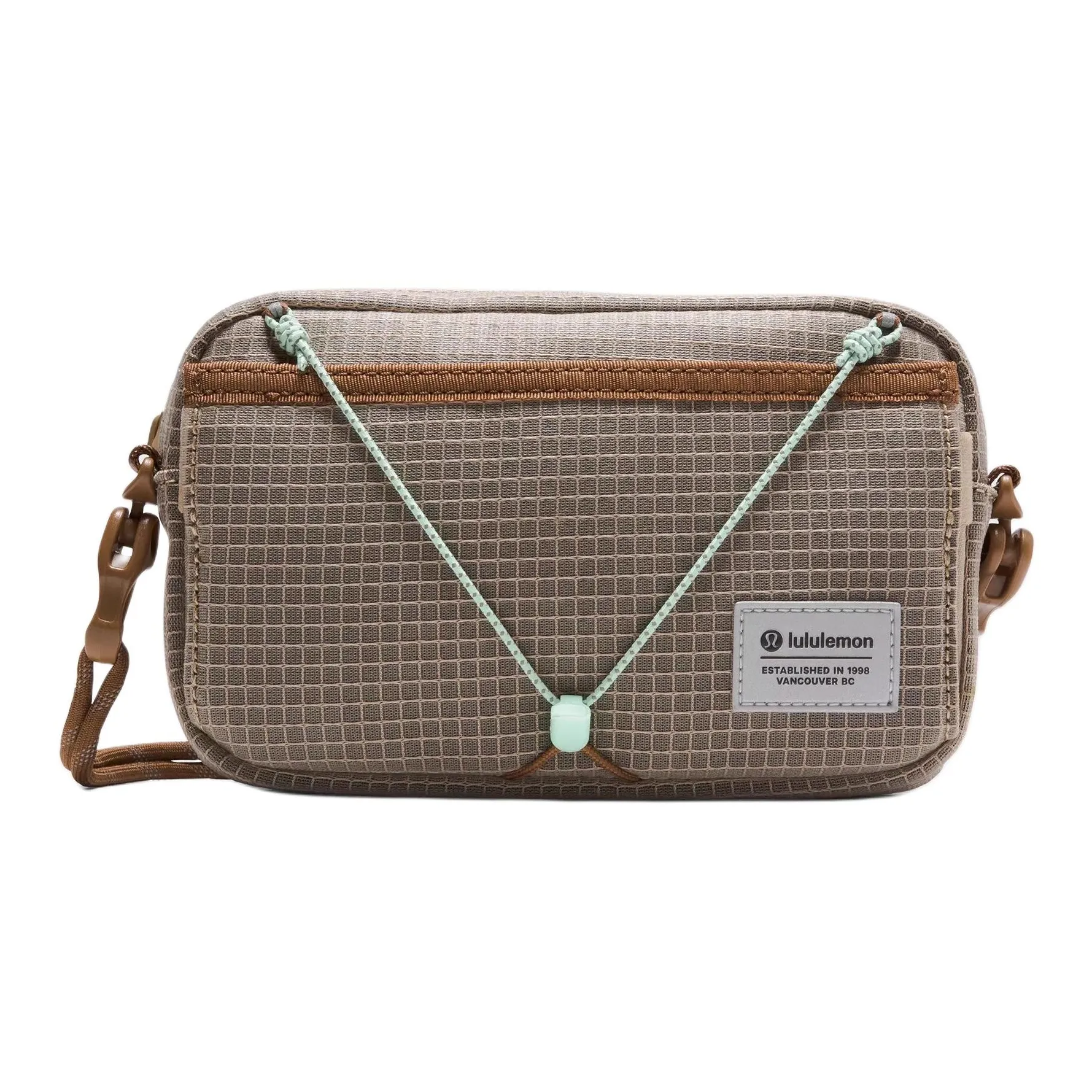 Lululemon Color Block Crossbody Bag Small Size Unisex Brown
