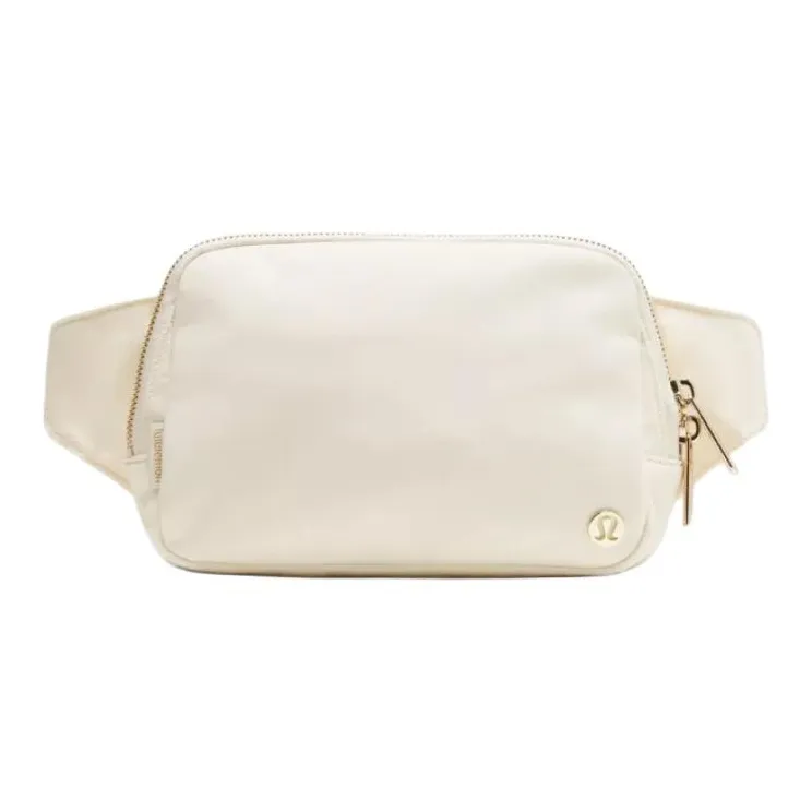 Lululemon Everywhere Нейлоновая Слинг-Сумка Поясная Сумка Большая Женская Светлый Бежевый и Золотой