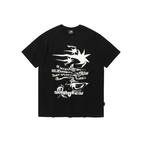NICE GHOST CLUB Черные Женские Футболки