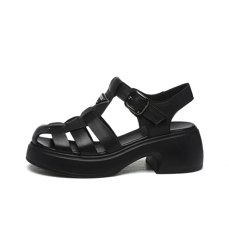 Сандалии Golden Silk Rabbit в римском стиле женские