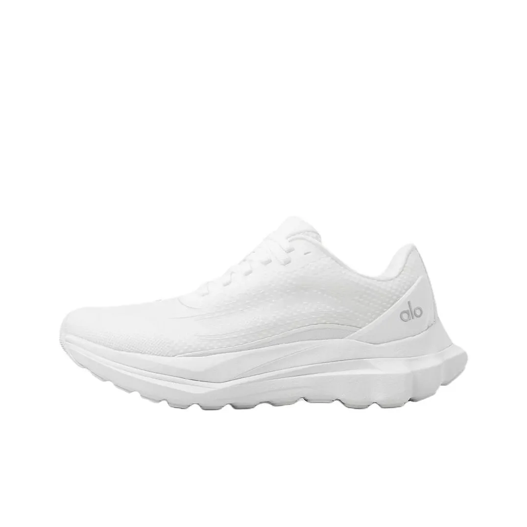 Alo Yoga Alo Runner Breathable Cushioning Low Top Running Shoes Unisex White
