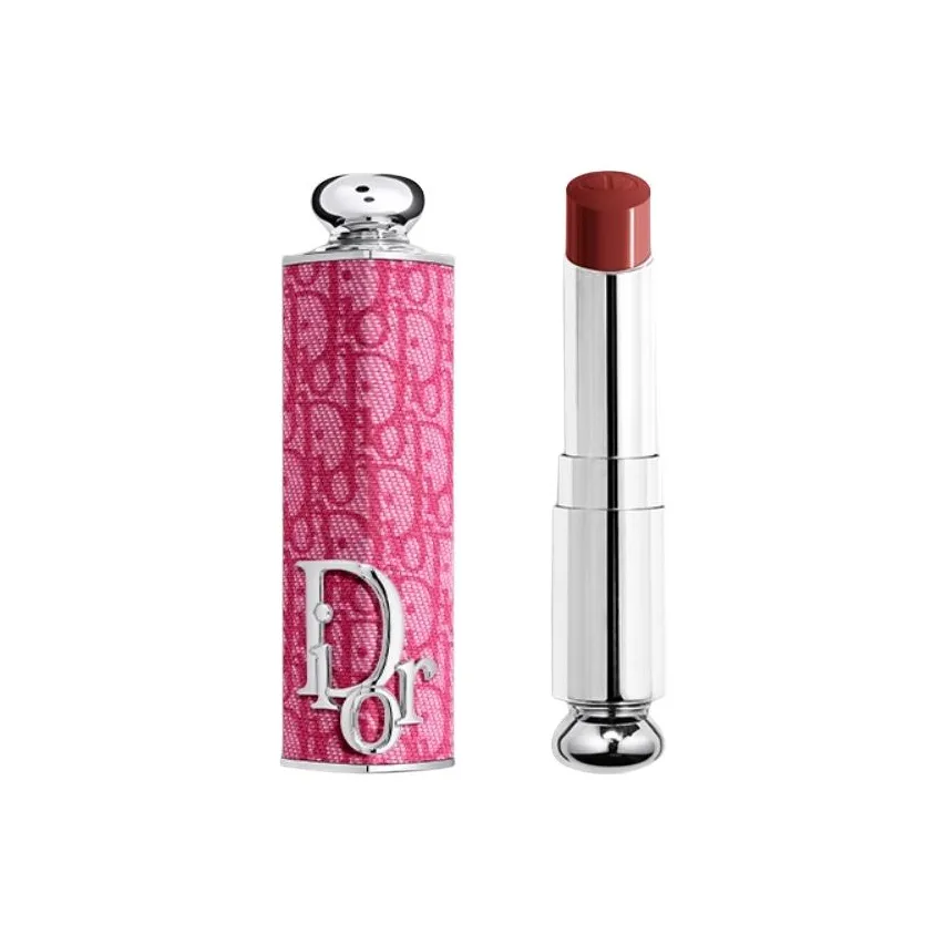 DIOR Классический Фуксия Принт Помада Глянцевая Цвет лица Осветляющий Помада Чехол + 3,2 г