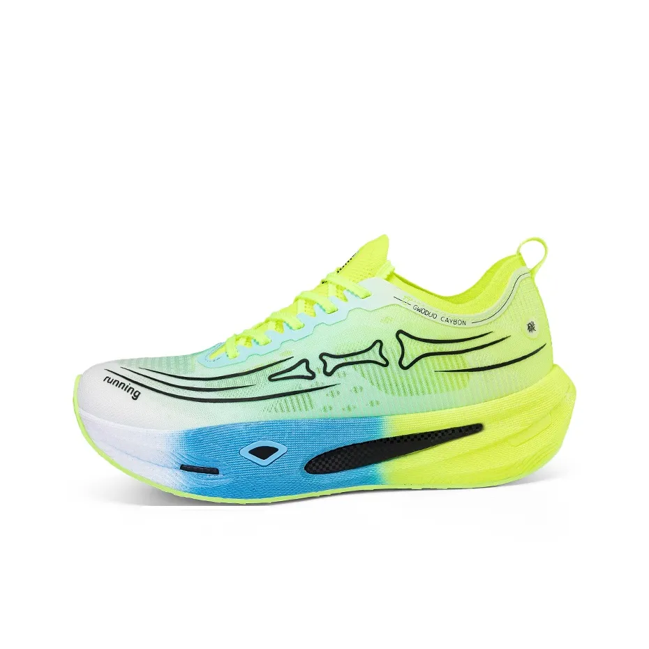 GWODUO x DFNF Slip Устойчивый к истиранию Низкий Топ Полная длина Нейлоновая пластина Тренировки Марафон Беговые кроссовки Унисекс