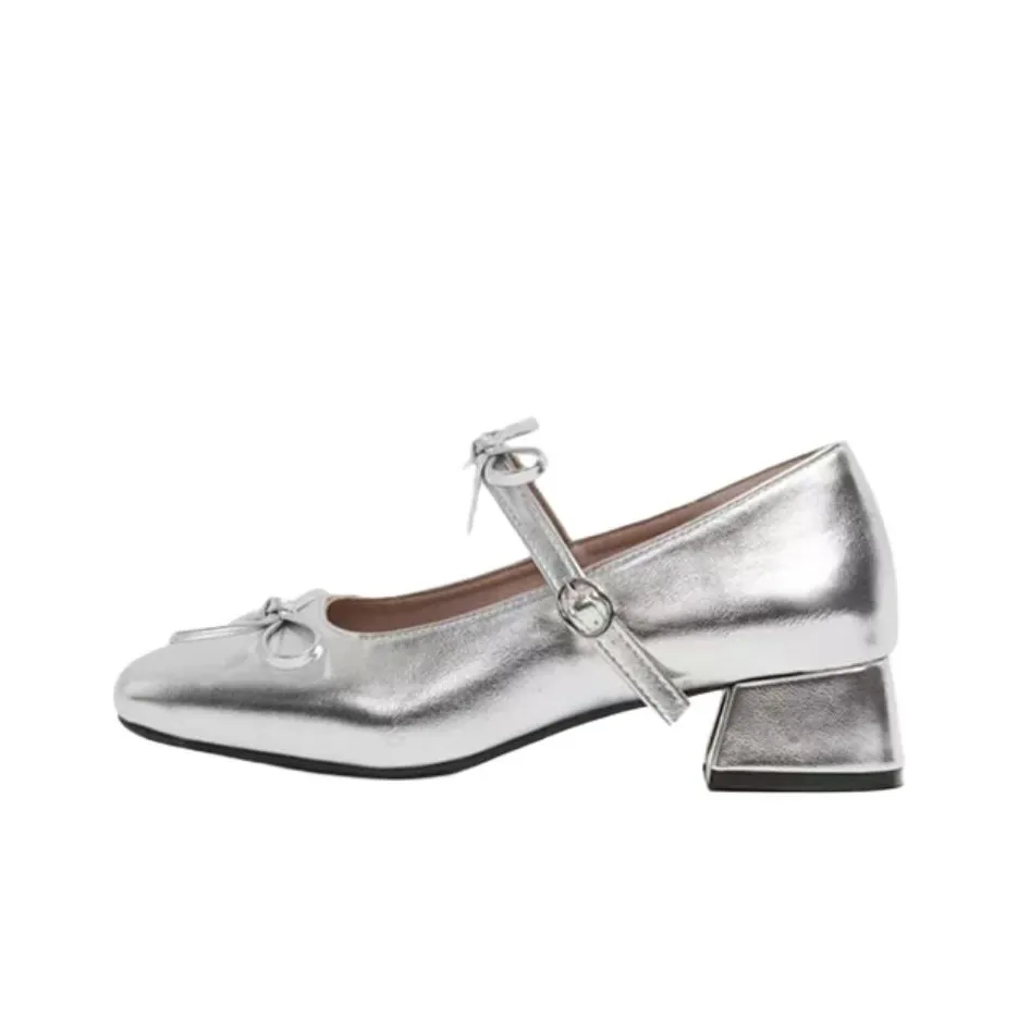 Puppytown Квадратный каблук Туфли Мэри Джейн Женские