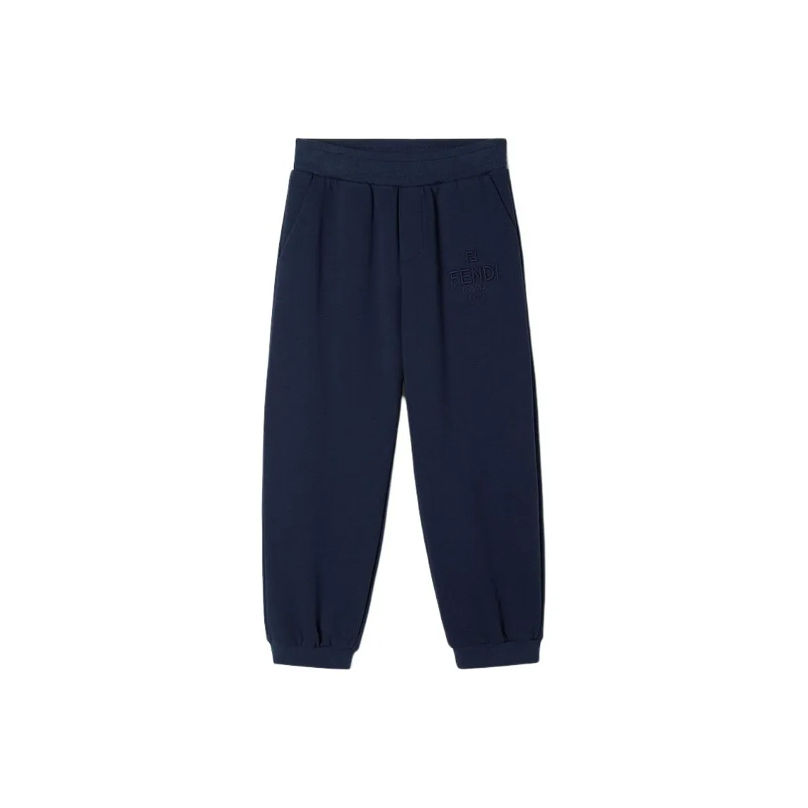 Детские FENDI Вязаные Тренировочные Штаны SS25 Синие