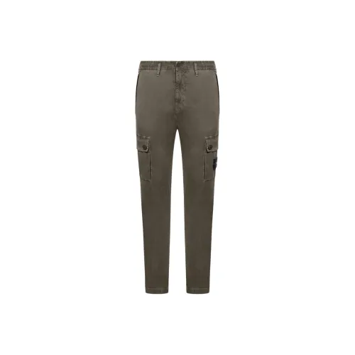 STONE ISLAND Хаки зеленые Мужские брюки карго