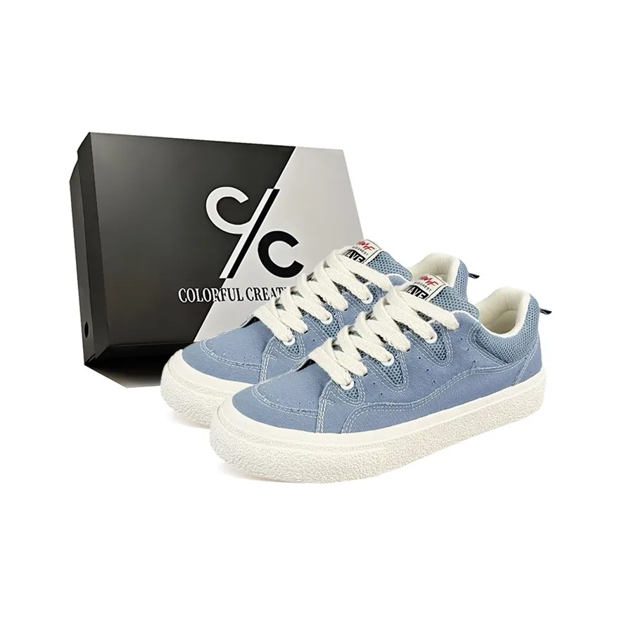 Colorful Creations Skateboard Shoes Men's Low Top Black/Gray/Burgundy/Haze Blue