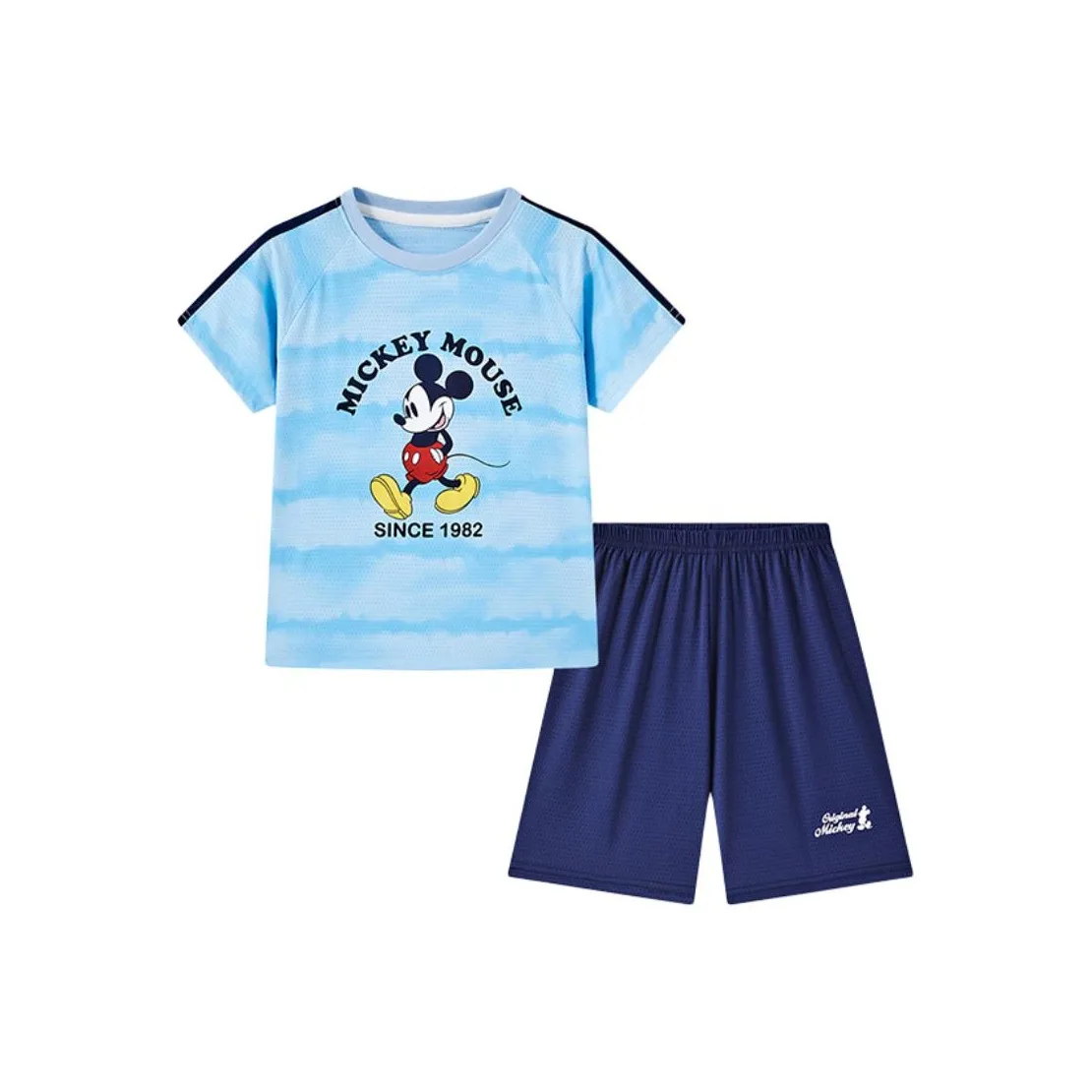 Disney Повседневная спортивная одежда Mickey Series 2 предмета комплект синий для детей 3-7 лет