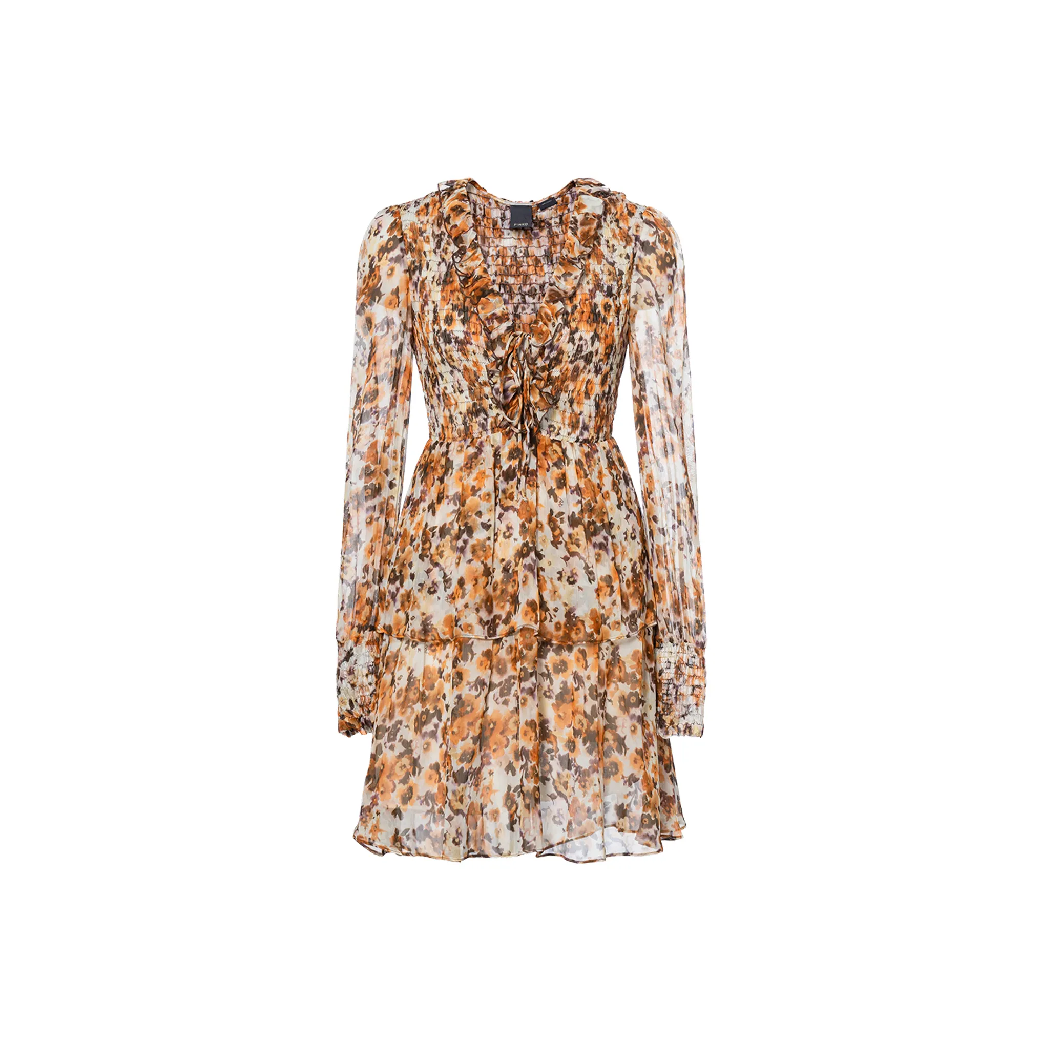 PINKO Коричневый Женские Длинные Платья с Рукавами