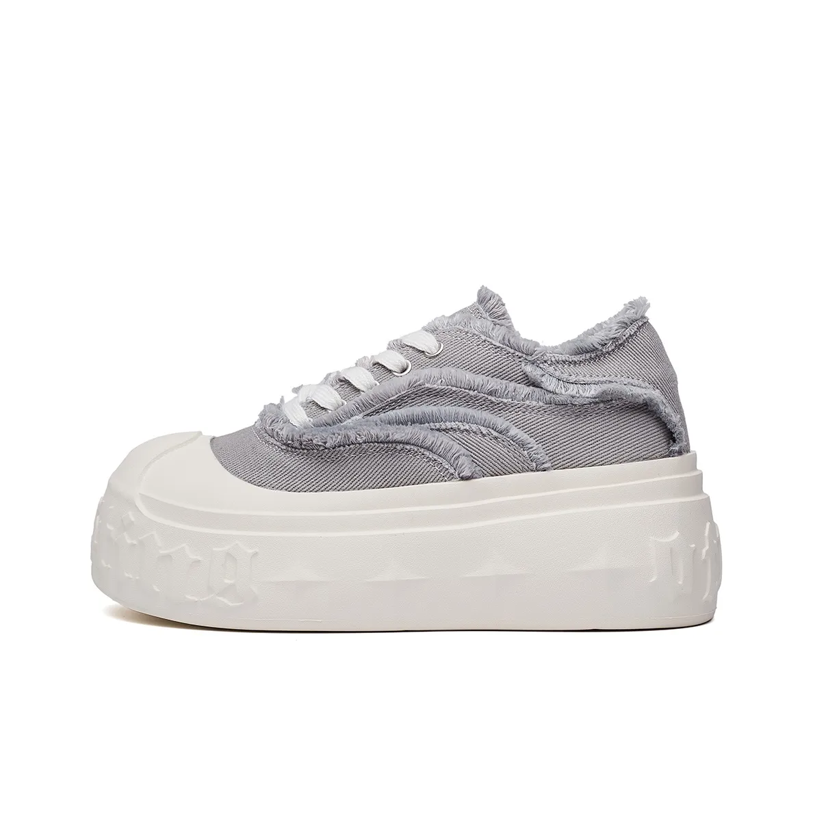 IHBOZ Slip Resistant, Abrasion Resistant, Breathable, Lightweight, Height Increasing Low Top Casual Shoes Women's Gray