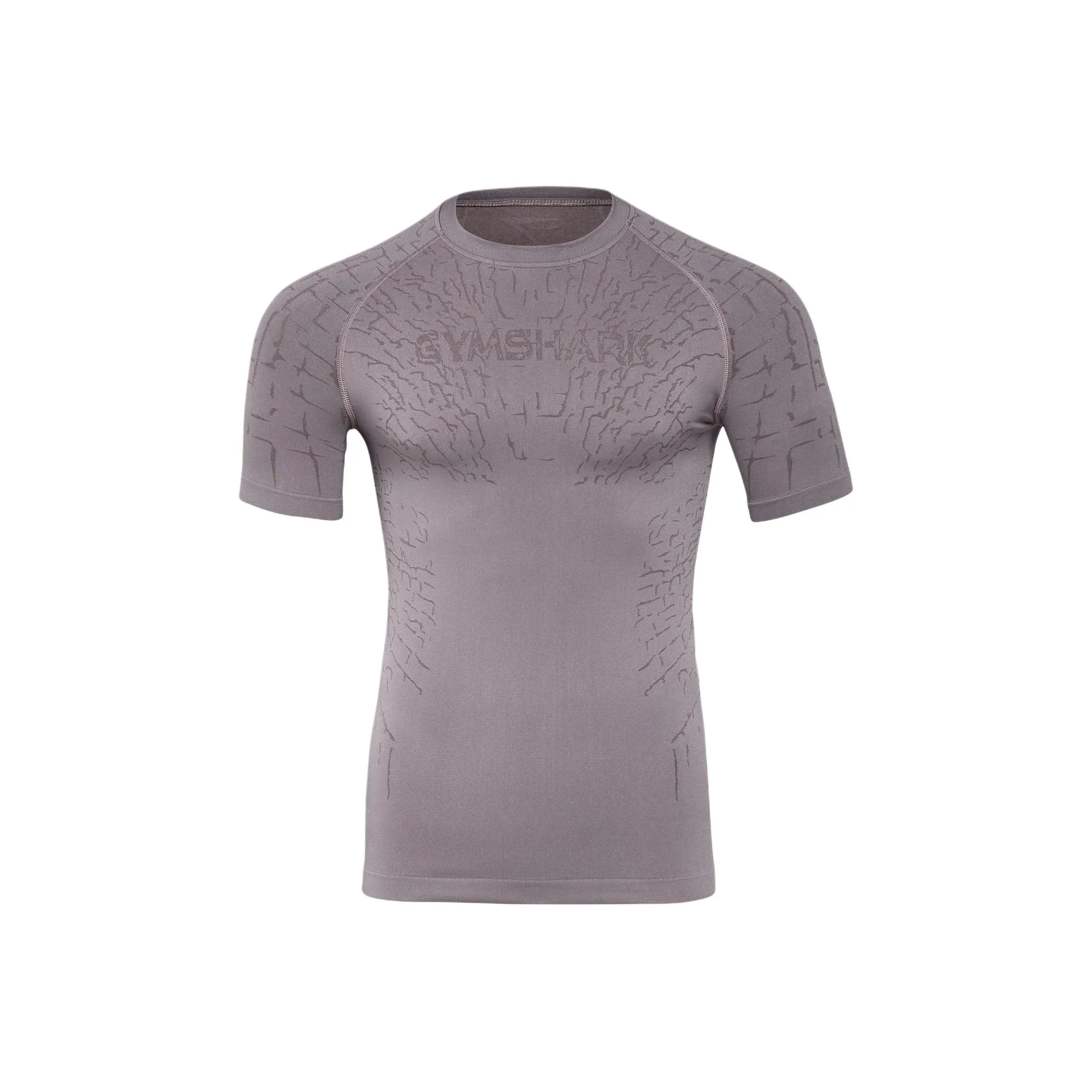 GYMSHARK T-Shirt Мужской Satin Фиолетовый Серый Фиолетовый