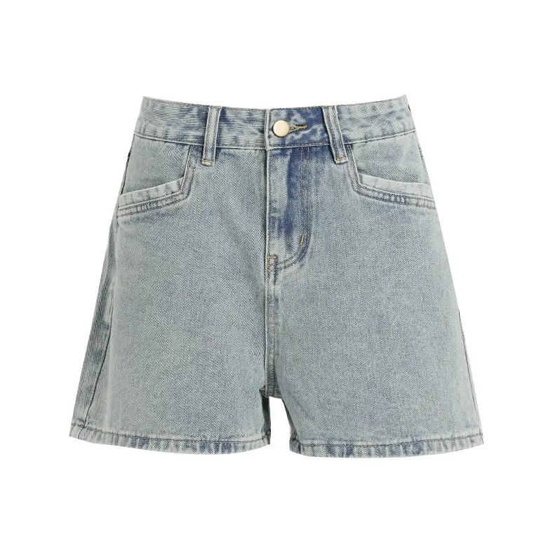 Rose Denim Shorts Women's Nostalgic Blue