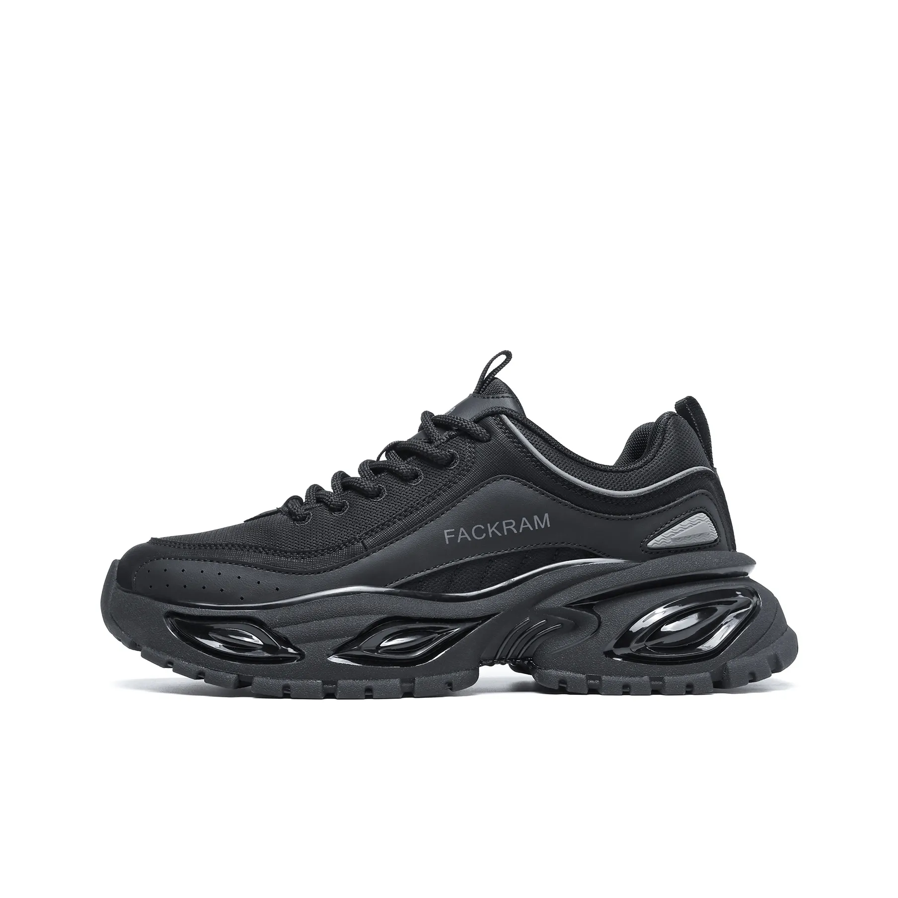 FACKRAM Breathable Lightweight Height Increasing Low Top Casual Shoes Men's