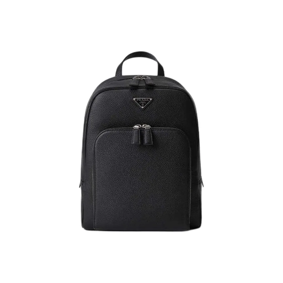 PRADA Cow Leather Backpack Men's Black